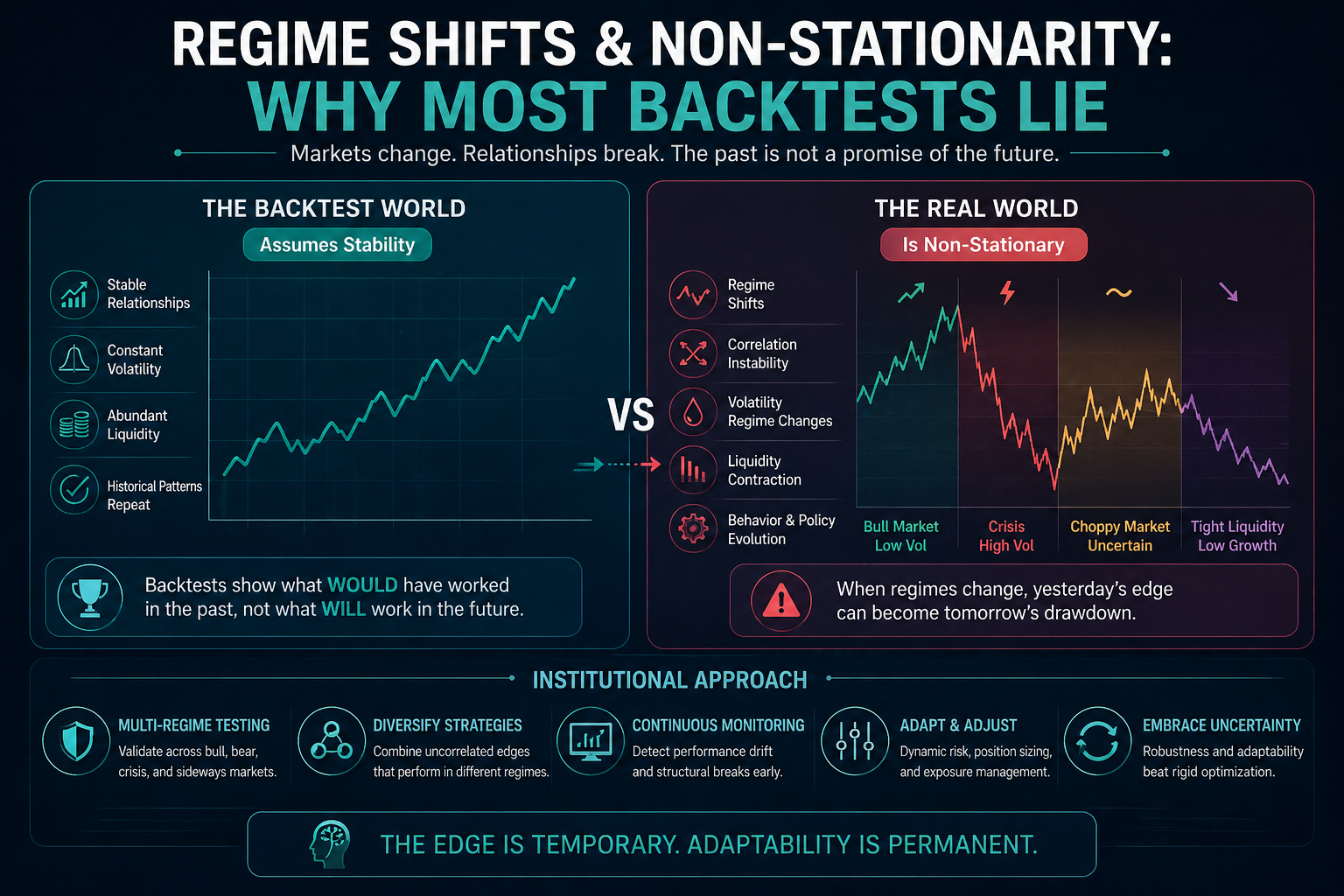 Regime Shifts & Non-Stationarity Why Most Backtests Lie