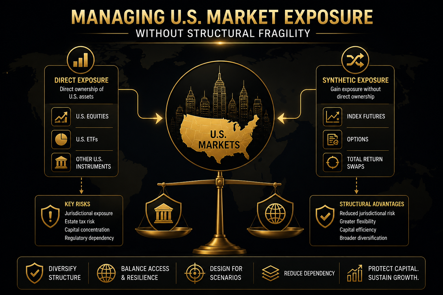 Managing U.S. Market Exposure Without Structural Fragility